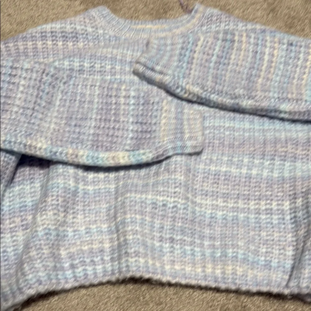 Jessica Simpson Sweater Knit CrewNeck Relaxed Fit Top - Picture 6 of 7